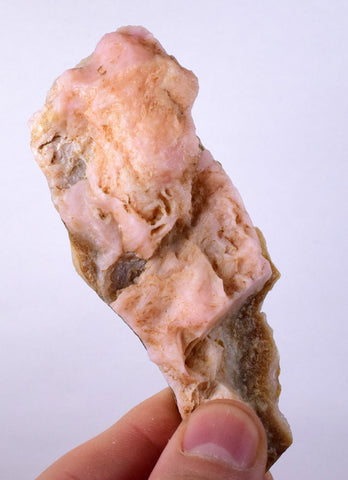 49.6grams GEM PINK OPAL PERU ROUGH CORAL COLOR TRANSLUCENT MINERAL PB10