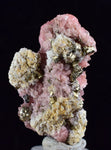 3.3cms RHODOCHROSITE FLUORITE PYRITE CRYSTAL RHOMBOHEDRAL SUPER MINIATURE RB295
