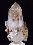 6.4cms HEMATOID QUARTZ DOUBLY TERMINATED GOETHITE MINERAL SPECIMEN PERU QB112