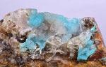 7.2cms DRUZY CHRYSOCOLLA QUARTZ PERU COPPER MINERAL SPECIMEN COLLECTOR DB68