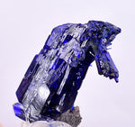 2.3cm GEM AZURITE CRYSTALS TSUMEB NAMIBIA ON MATRIX ROYAL BLUE SHARP SHINY UB239