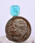 0.5ct GEM BLUE OPAL SCENIC CABOCHON PERU SEASCAPE PENDANT JEWELRY BB298