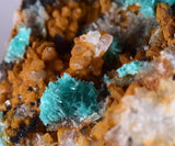 5.4cms CHRYSOCOLLA MALACHITE SELENITE CRYSTALS PERU QUARTZ CALCITE CB28