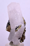5.5 cms CALCITE TWIN QUARTZ PYRITE DICKITE PERU HUANZALA AB125