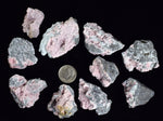 LOT 10 RHODOCHROSITE ROSETTE PERU PINK CRYSTALS HUANZALA MINE MINERAL RB544