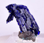 2.3cm GEM AZURITE CRYSTALS TSUMEB NAMIBIA ON MATRIX ROYAL BLUE SHARP SHINY UB239