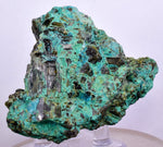 7cms EPIDOTE CHRYSOCOLLA CRYSTALS PERU COLLECTOR GREEN COLOR MINERAL CB161