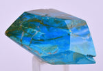 57cts GEM BLUE OPAL SCENIC FREE FORM PERU SEASCAPE PENDANT JEWELRY  BB383