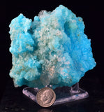8.1cms NATURAL  SKY BLUE SALAMMONIAC LECONTITE CHILE CRYSTALS MINERAL UB247