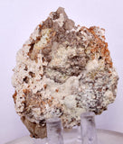 6.1 cms RED ORANGE ZEOLITE STILBITE LAUMONTITE CALCITE CRYSTALS PERU FB60