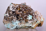 9.8cms DRUZY CHRYSOCOLLA MALACHITE QUARTZ LILY MINE PERU COPPER MINERAL DB54