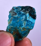 47carats GEM SILICA CHRYSOCOLLA CHALCEDONY PERU HIGH YIELD NEW FIND ROUGH SB160