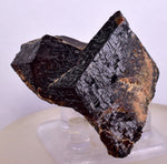 4.7cms  GEM GARNET STEPPED SPESSARTINE CRYSTALS PERU SHINY SHARP RARE GB52