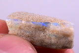 23 cts FIRE OPAL AUSTRALIA PRECIOUS BLUE FIRE OPAL COBBER MATRIX JEWELRY OB66