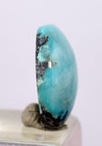 3carats GEM SILICA CHRYSOCOLLA CABOCHON CHALCEDONY PERU SCENIC BB209