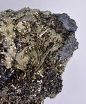 16cms MARCASITE BLADED PYRITE QUARTZ  ARSENOPYRYTE  BORNITE PERU CRYSTALS MB116