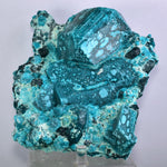 13.5cms GREEN CHALCANTHITE CRYSTAL LAB GROW MINERAL SPECIMEN PERU FB63