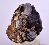 3.9cms  GEM GARNET STEPPED SPESSARTINE CRYSTALS PERU SHINY SHARP RARE GB53
