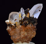4.7cms HEMATOID JAPAN LAW QUARTZ  GOETHITE MINERAL SPECIMEN PERU QB114