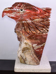 18cms EAGLE JASPER QUARTZ CARVING HANDMADE SCULPTURE PERU COLLECTOR JB24