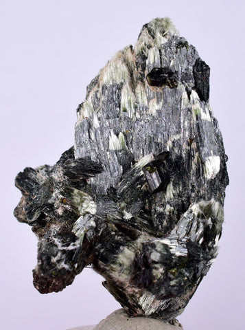 4.8cms ACTINOLITE EPIDOTE CRYSTALS PERU NATURAL BRILLIANT CLUSTER MINERAL CB94