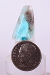 6.5ct GEM BLUE OPAL SCENIC CABOCHON PERU SEASCAPE PENDANT JEWELRY BB102