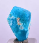 4cts GEM SILICA CHRYSOCOLLA CHALCEDONY POLISHED PERU NEW FIND BB338