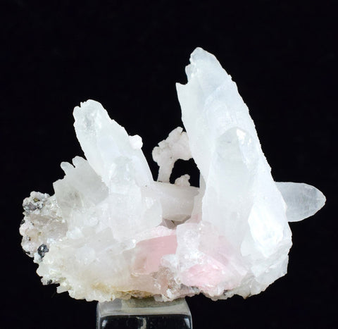 3.9cms RHODOCHROSITE QUARTZ PERU PINK CRYSTALS MINERAL RB257