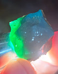8.6grs GEM SILICA CHRYSOCOLLA LILY MINE PERU CHALCEDONY QUARTZ BLUE ROUGH SB144