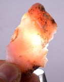 7.9 grams GEM PINK OPAL PERU ROUGH CORAL COLOR TRANSLUCENT MINERAL PB17