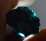 51grs BLUE MALACHITE CHRYSOCOLLA SCULPTURE SCENIC PERU ROUGH DECORATION UB182
