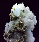 3.8cms APATITE QUARTZ PYRITE DICKITE SCHEELITE ? PERU HUANZALA AB79
