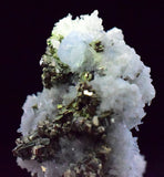 3.8cms APATITE QUARTZ PYRITE DICKITE SCHEELITE ? PERU HUANZALA AB79