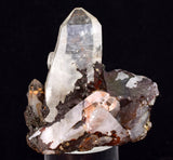 4.6cms HEMATOID QUARTZ TERMINATED GOETHITE MINERAL SPECIMEN PERU QB116