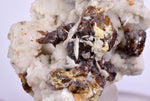 6.1 cms SPHALERITE BARITE QUARTZ GEM PERU CRYSTALS DISPLAY OR TO CUT IT MB102