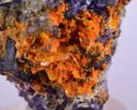 3.6cms GEM RARE WULFENITE FLUORITE MIMETITE MINI CRYSTALS ALAMO ARIZONA USA YB34