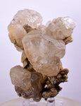 7.5cms CALCITE WITH QUARTZ CRYSTALS PERU SHINY MINERAL SPECIMEN COLLECTOR GB07