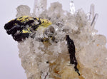 6.4cms HUBNERITE QUARTZ CRYSTALS MINERAL SPECIMEN COLLECTOR PERU MB69