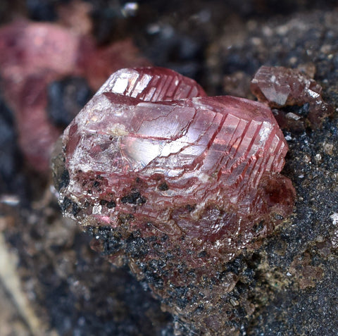 4.6cms GEM RHODOCHROSITE CRYSTALS PERU UCHUCCHACUA MINE MINERAL SPECIMEN RB350
