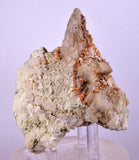 9.5 cms RED ORANGE ZEOLITE STILBITE LAUMONTITE CALCITE CRYSTALS PERU FB79