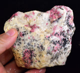 415 Grams GEM RED THULITE SCAPOLITE MARIALITE CLINOZOISITE ROUGH PERU OB135