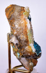 7.9cms DRUZY CHRYSOCOLLA QUARTZ LILY MINE PERU COPPER 2000 DISCOVERY DB40
