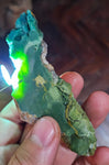 75grs GEM SILICA CHRYSOCOLLA SLAB PERU CHALCEDONY QUARTZ BLUE ROUGH SB127