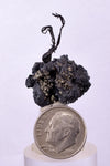 3.2cms NATIVE SILVER WIRES PERU ACANTHITE PYRITE UCHUCCHACUA MINE HB248