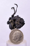 3.2cms NATIVE SILVER WIRES PERU ACANTHITE PYRITE UCHUCCHACUA MINE HB248