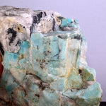 18cms AMAZONITE MICROCLINE QUARTZ CRYSTALS DENDRITES MICA MUSCOVITE PERU EB66