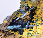 8.4cms ATACAMITE QUARTZ CRYSTALS LIMONITE  LILY MINE PERU MINERAL SPECIMEN AB185