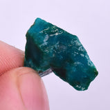 9.5carats GEM SILICA CHRYSOCOLLA CHALCEDONY PERU HIGH YIELD NEW FIND ROUGH SB162