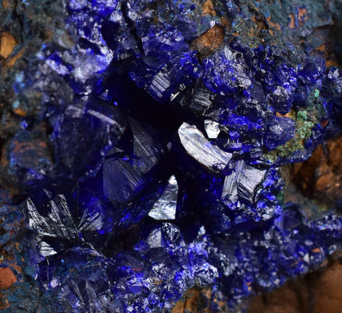 9.4cms AZURITE MALACHITE CRYSTALS MINERAL SPECIMEN COLLECTOR UB30