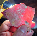 385carats GEM DEEP RED PINK OPAL PERU ROUGH COLOR TRANSLUCENT MINERAL PB93